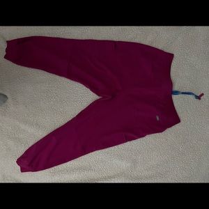Womens scrub pants raspberry sorbet color